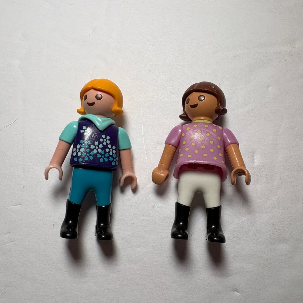 Lot 2 Playmobil Figures Girl Girls Kids